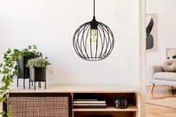 Dekorative Pendelleuchte Draht Kugel Metall E27 Ø23 cm