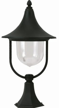 Dekorative Sockelleuchte außen Schwarz 55cm IP43
