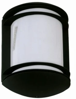 Dekorative Wandlampe MORVANA Aluminium Rustikal Schwarz