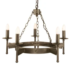 Dekorativer Kronleuchter Eisen Rustikal Mittelalter