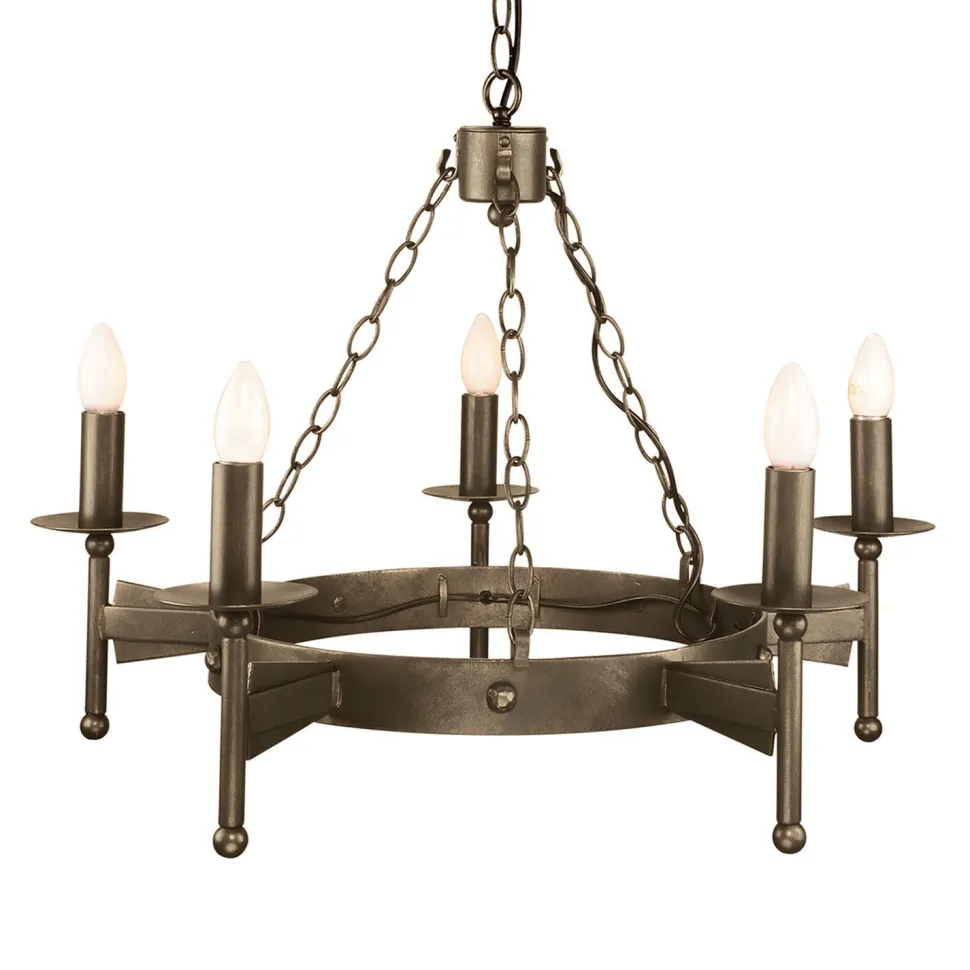 Dekorativer Kronleuchter Eisen Rustikal Mittelalter