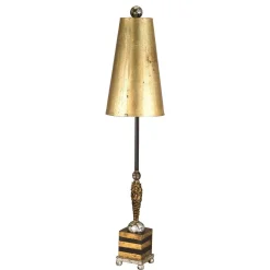 Design Bodenlampe in Gold 102 cm Wohnzimmer CORALYN