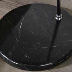 Design Bogenlampe BANGO 195 cm Schwarz Wohnzimmer