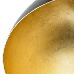 Design Deckenlampe Grau Metall Gold Ø30cm LARINO