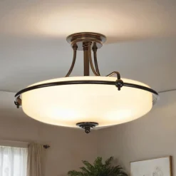 Design Deckenleuchte ASPERO Bronze 4-flmg Lampe