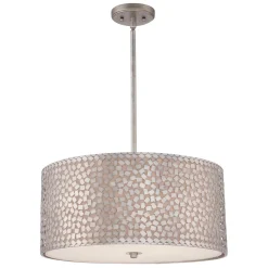 Design Deckenleuchte rund in Silber verstellbar