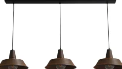 Design Hängelampe Braun Antik Ø35cm 3xE27 L:130cm