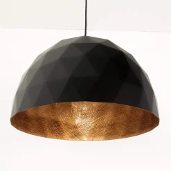 Design Hängelampe Schwarz Kupfer