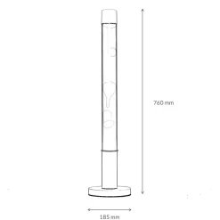 Design Lavalampe XXL Blau Hellblau rund 76cm ALAN