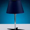 Design Tischlampe MIRENA Blau Chrom Maritim