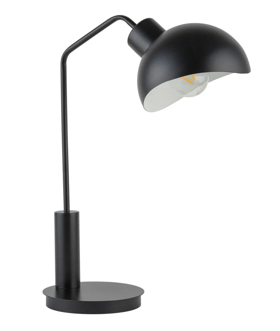 Design Tischlampe Schwarz klein 46 cm Arbeiten Lesen