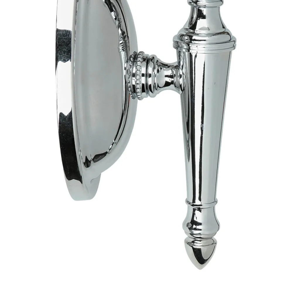 Designer Badleuchte LED aus Messing Glas IP44 in Chrom