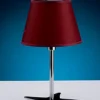 Designer Tischlampe Rot aus Messing Maritim