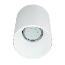 Dezenter Deckenspot in Weiß Lampe Flur Treppe EYE