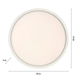 Dimmbare LED Deckenlampe Fernbedienung 2700-5000 K rund
