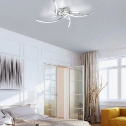 Dimmbare LED Deckenlampe in Stahl L:78 cm 27 W 2400 lm