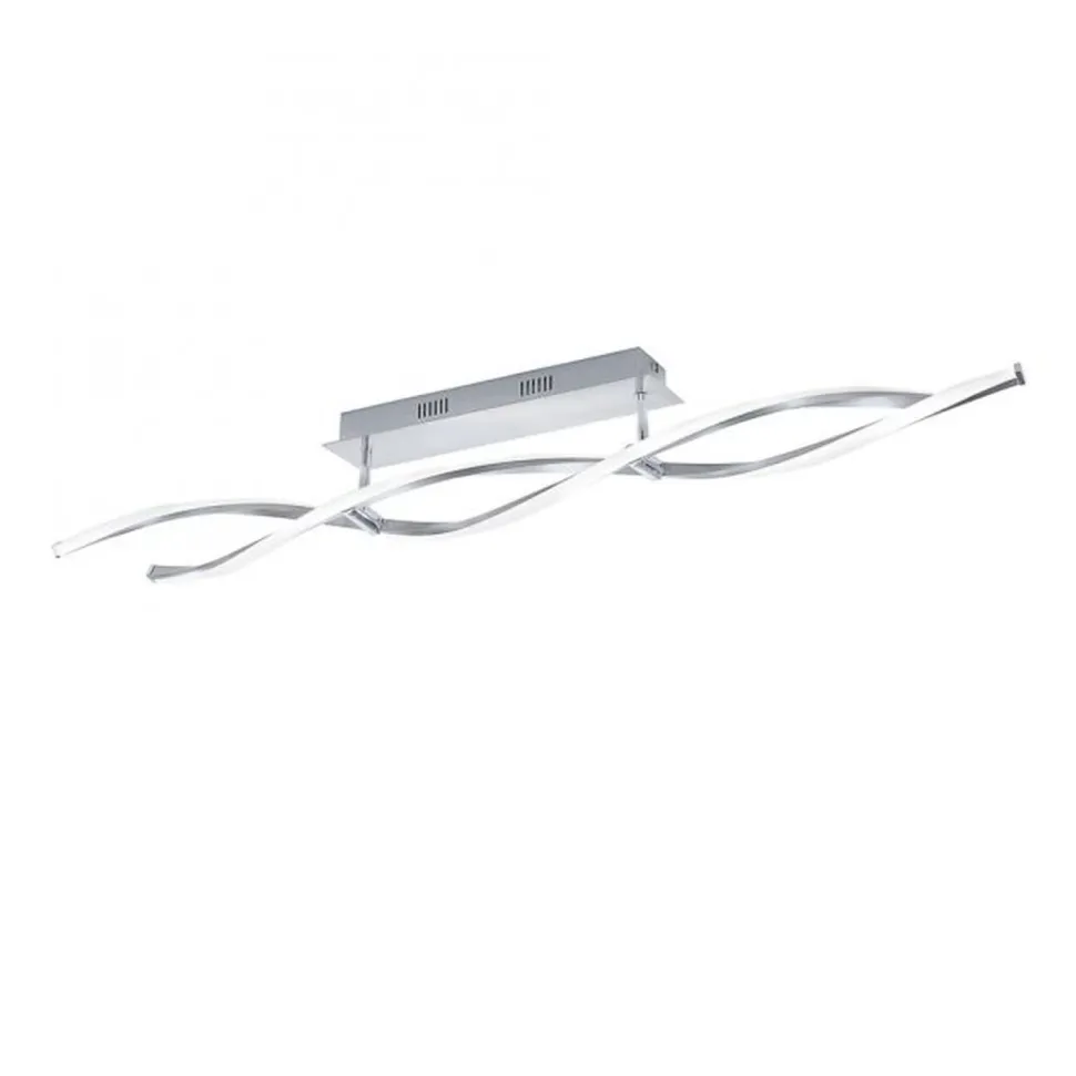 Dimmbare LED Deckenlampe in Stahl 110 cm 3000 K Wellen