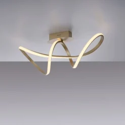 Dimmbare LED Deckenlampe in Messing 3000 K warmweiß