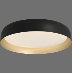Dimmbare LED Deckenlampe Schwarz Gold Ø57 cm 3850 lm