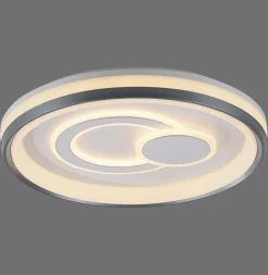 Dimmbare LED Deckenlampe Weiß Ø50 cm rund 3000 K 35 W