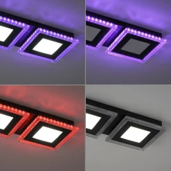 Dimmbare LED Deckenlampe RBG Farbwechsel Fernbedienung