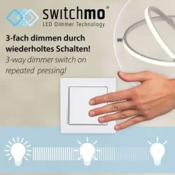 Dimmbare LED Deckenlampe in Aluminium 3000 K warmweiß