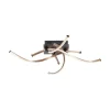 Dimmbare LED Deckenlampe Schwarz Gold L:78 cm 4220 lm