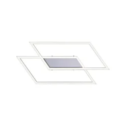 Dimmbare LED Deckenlampe L:53 cm Memory 24 W in Stahl