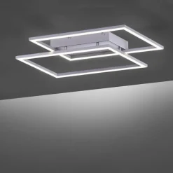 Dimmbare LED Deckenlampe L:53 cm Memory 24 W in Stahl