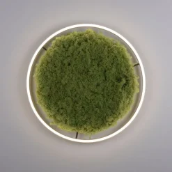 Dimmbare LED Deckenlampe Moos Schwarz 3000 K 28 W