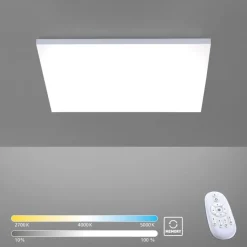 Dimmbare LED Deckenleuchte Fernbedienung B:62 cm Memory