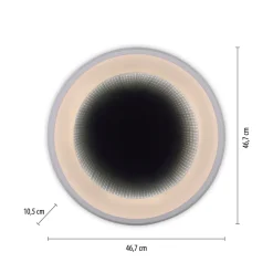 Dimmbare LED Deckenleuchte Tunneleffekt 2700-5000 lm