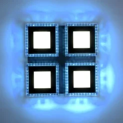 Dimmbare LED Deckenleuchte RBG Licht 17 W Fernbedienung