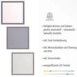 Dimmbare LED Deckenleuchte Fernbedienung 2700-5000 K