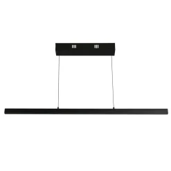 Dimmbare LED Pendelleuchte Schwarz Metall 101,5 cm 29 W