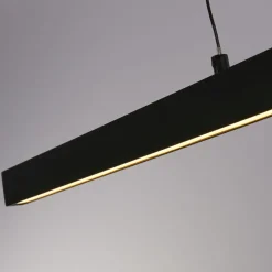 Dimmbare LED Pendelleuchte Schwarz Metall 101,5 cm 29 W