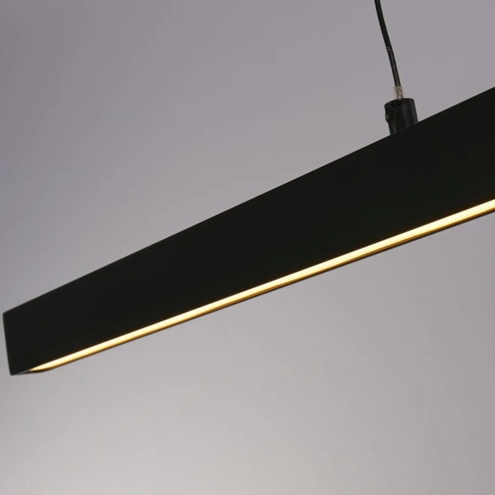 Dimmbare LED Pendelleuchte Schwarz Metall 101,5 cm 29 W