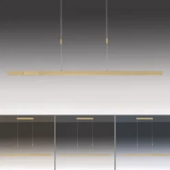 Dimmbare LED Pendelleuchte Touch 4680 lm in Messing