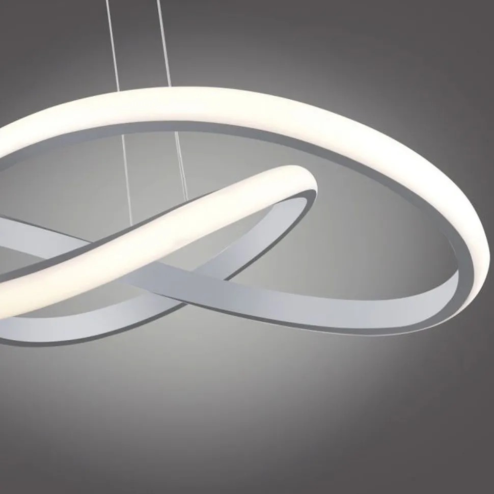 Dimmbare LED Pendelleuchte in Aluminium 3000 K L:57 cm