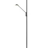 Dimmbare LED Stehlampe flexibel 180 cm Schwarz Lesen