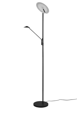 Dimmbare LED Stehlampe flexibel 180 cm Schwarz Lesen