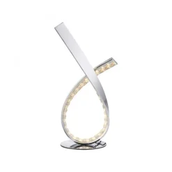 Dimmbare LED Tischlampe in Chrom 38,5 cm 1375 lm 11 W