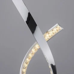 Dimmbare LED Tischlampe in Chrom 38,5 cm 1375 lm 11 W