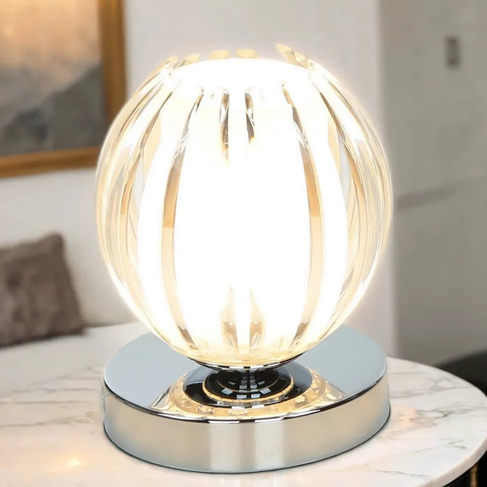 Dimmbare Touch Tischleuchte Touchdimmer Modern chrom