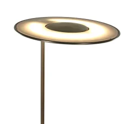 Dimmbarer LED Deckenfluter mit Lesearm in Bronze 185 cm