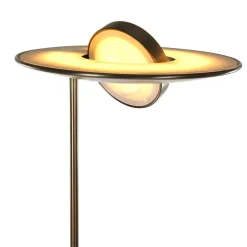 Dimmbarer LED Deckenfluter mit Lesearm in Bronze 185 cm