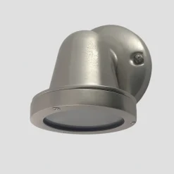 Downlight Terrasse Messing Glas 14 cm hoch IP64 GU10 klein