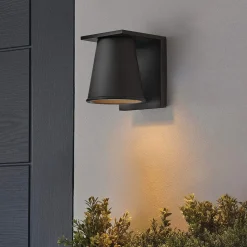 Downlight Terrasse Schwarz LED GU10 klein H: 15,4 cm