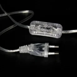 Dreibein Gestell Holz Grau E14 mit Kabelschalter Tischleuchte