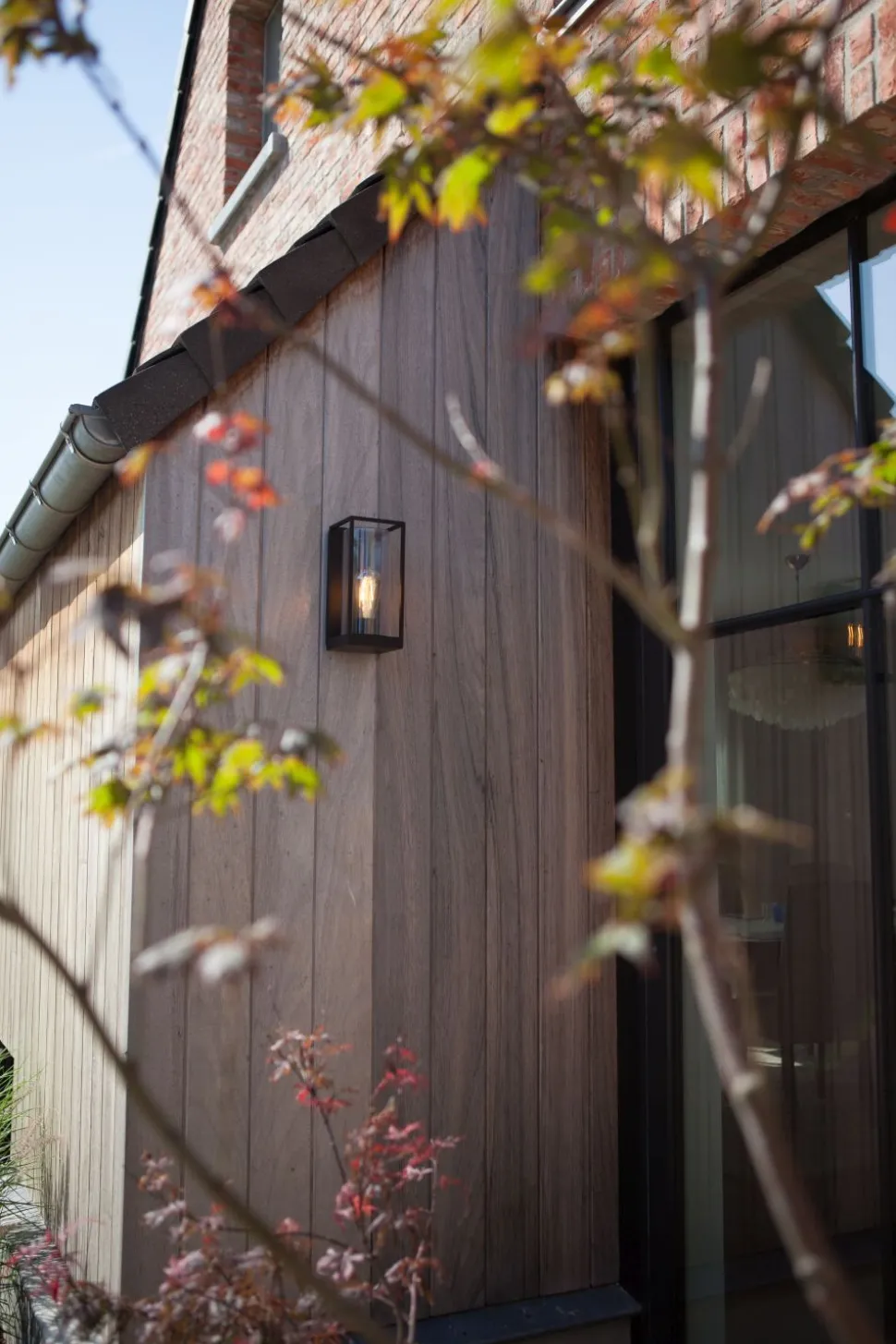 Eckige Außenlampe ELLAYINA Anthrazit IP44 Haus Balkon